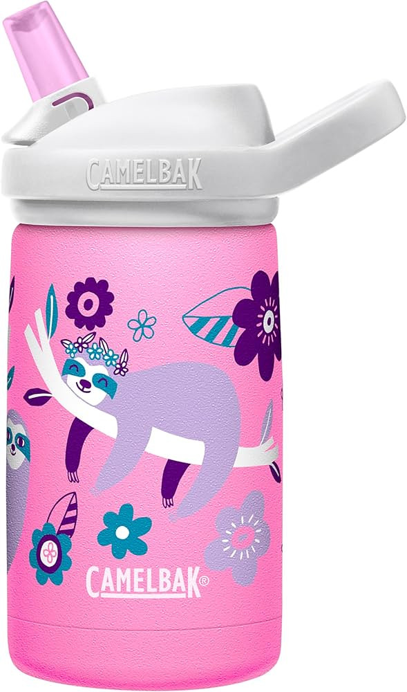 CamelBak Eddy+ Kids Bite Valve Straw Insulated Stainless Steel Water Bottle 12oz | Amazon (US)