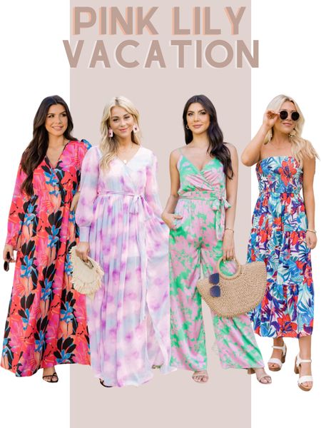 Pink lily vacation style, resort wear, vacation outfit, spring dress, romper, vacation dress, maxi dress, bachelorette, wedding guest

#LTKtravel #LTKwedding #LTKstyletip