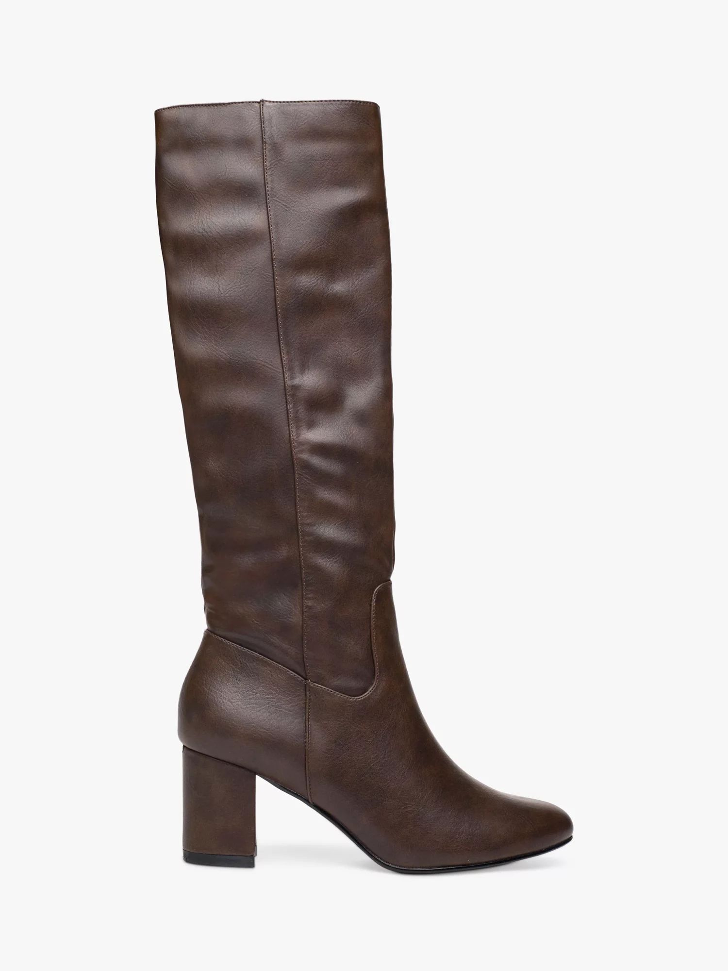 V.GANVegan Avocado Knee High Boots, Chocolate | John Lewis (UK)