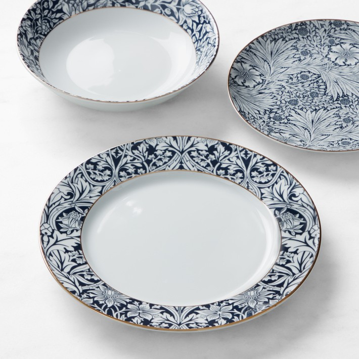 Williams Sonoma x Morris & Co 12-Piece Dinnerware Set | Williams-Sonoma