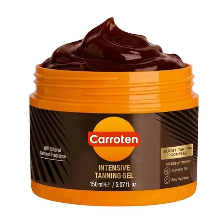 Carroten Intensive Tanning Gel | Browning Tan Accelerator | Non-Greasy Water-Resistant with Carrot and Coconut Oil | 5 fl oz | Walmart (US)