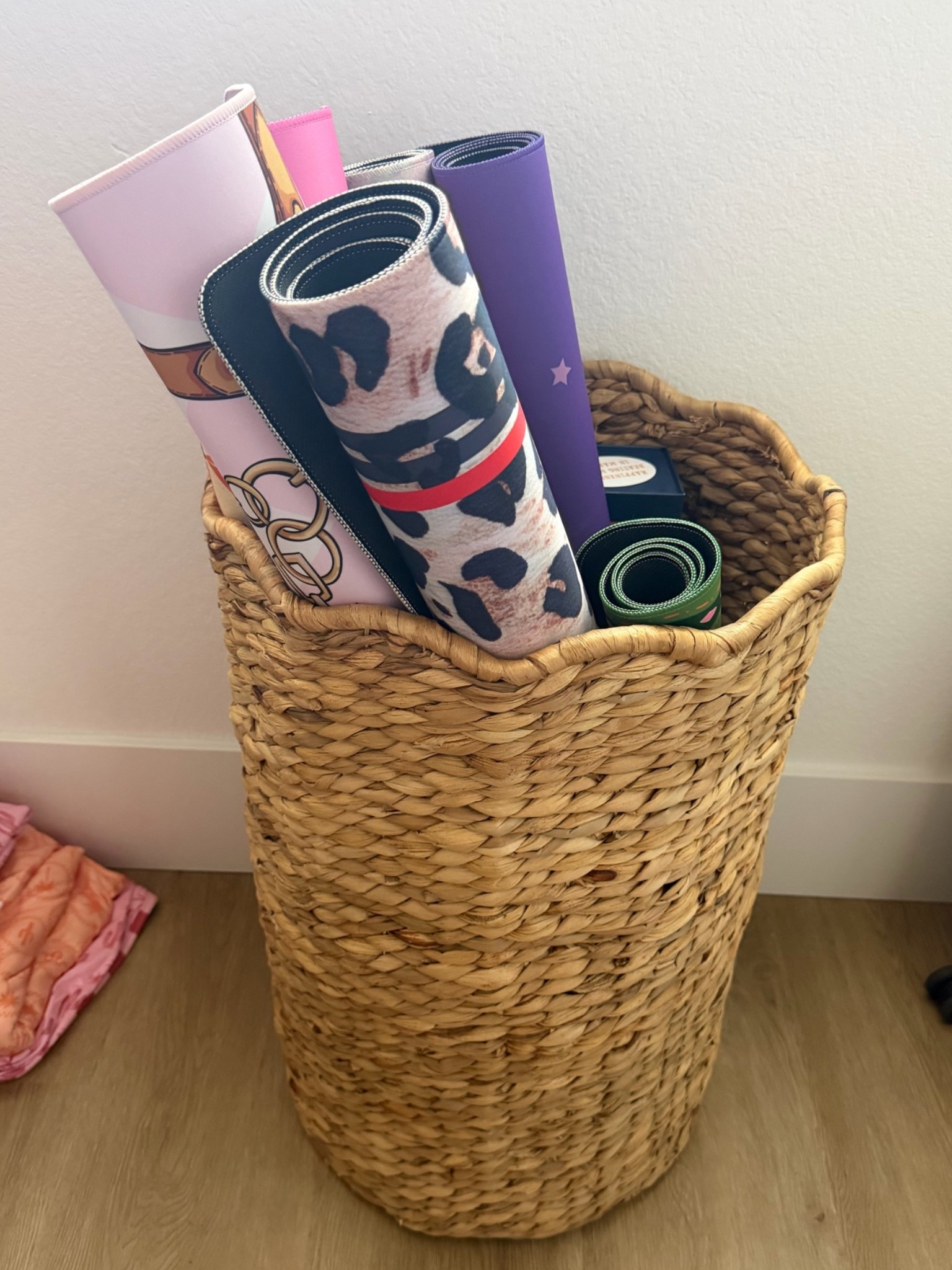 scallop wicker basket i use to store all my mahjong mats! 🧺 GREAT quality and under $100

#LTKHome