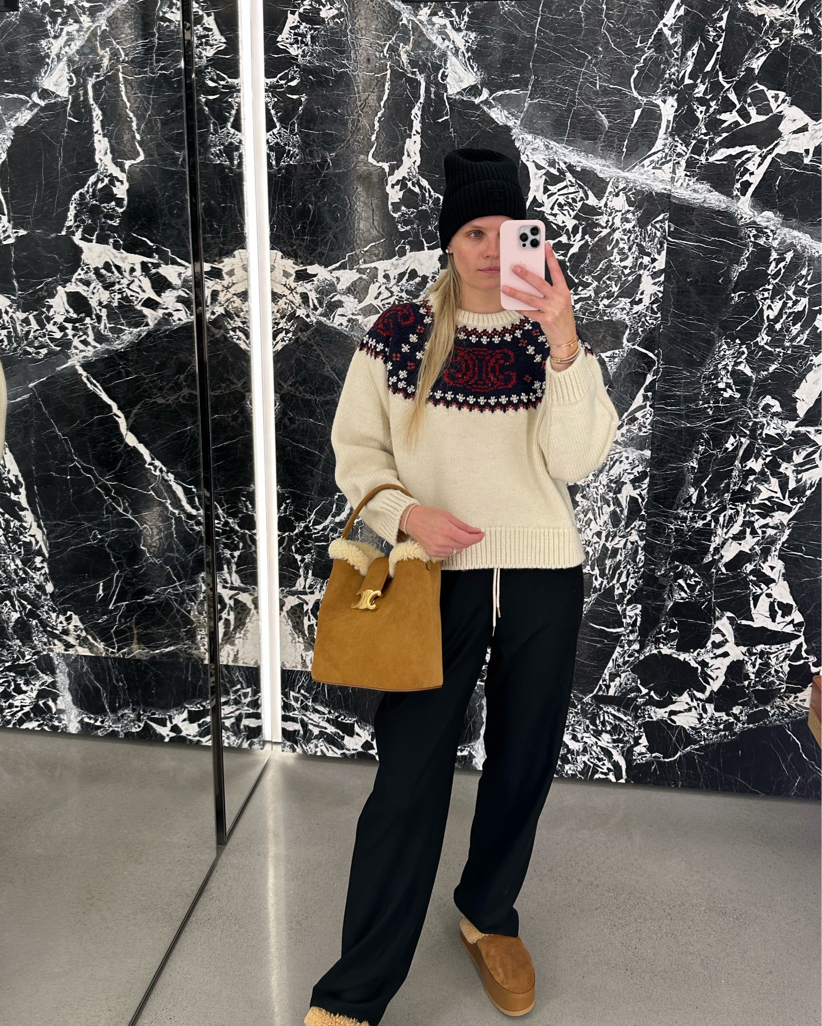 Cozy sweater for a cooler weather with a casual chic twist.
CELINE Spring 2025 Part 1 collection 
Available in-store!
#celine #celinesweater #celinespring #ootd #celinebag 

#LTKTravel #LTKSeasonal