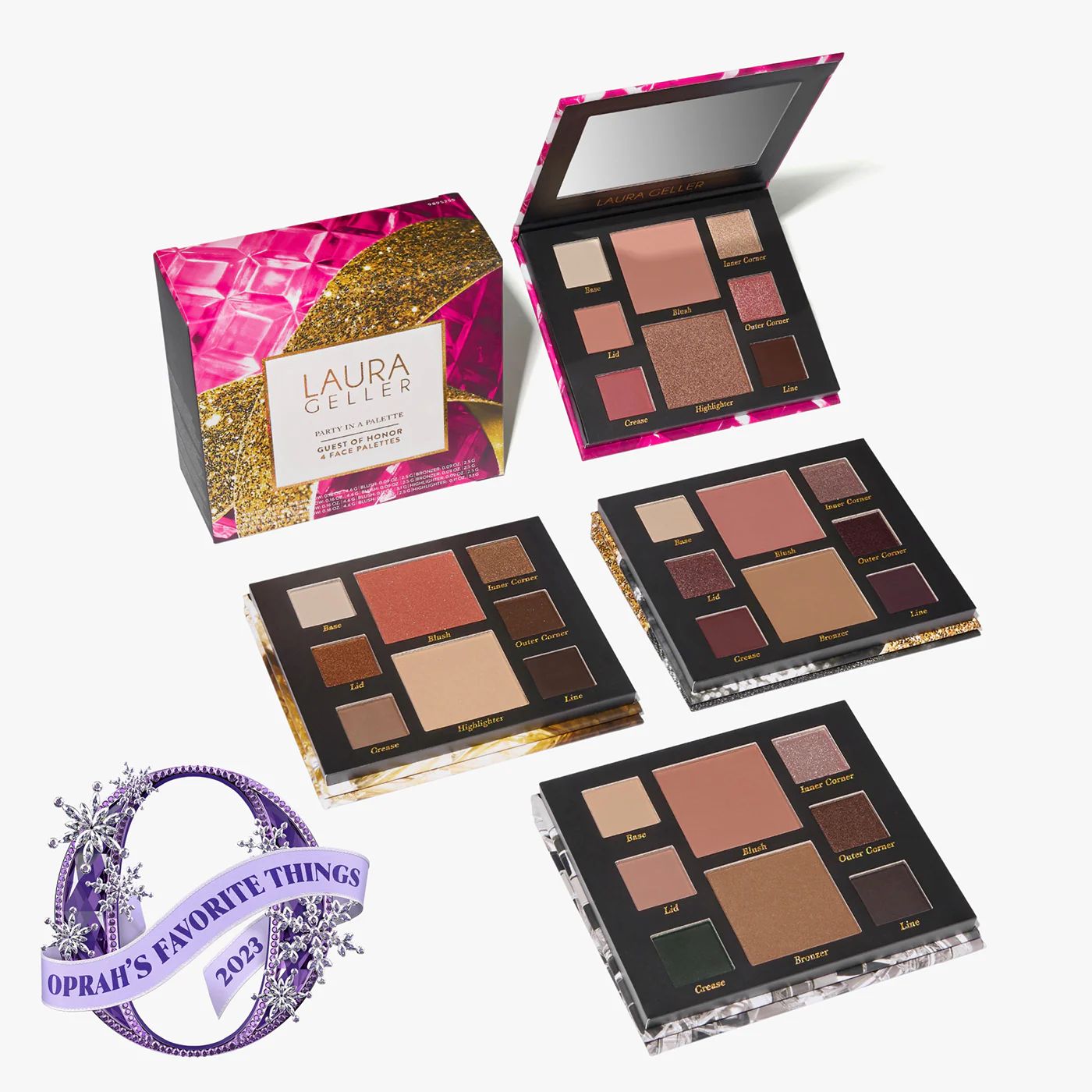 Party in a Palette Guest of Honor 4 Full Face Palettes | Laura Geller