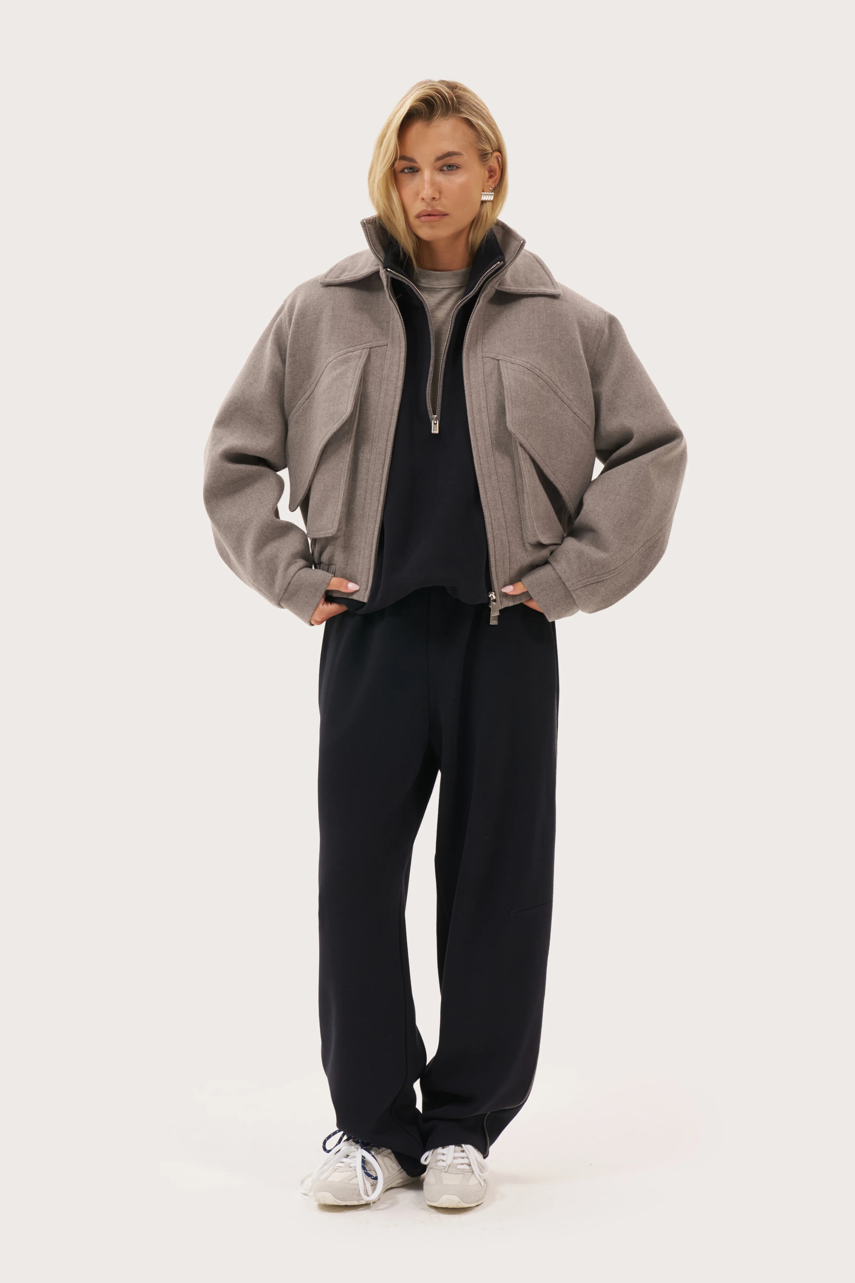 Maebe Rotation Jersey Knit Pants - Navy | Maebe UK