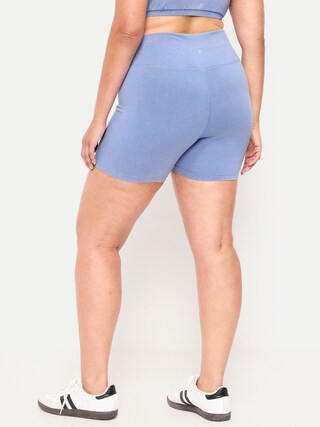 High-Waisted PowerChill Biker Shorts -- 5-inch inseam | Old Navy (US)