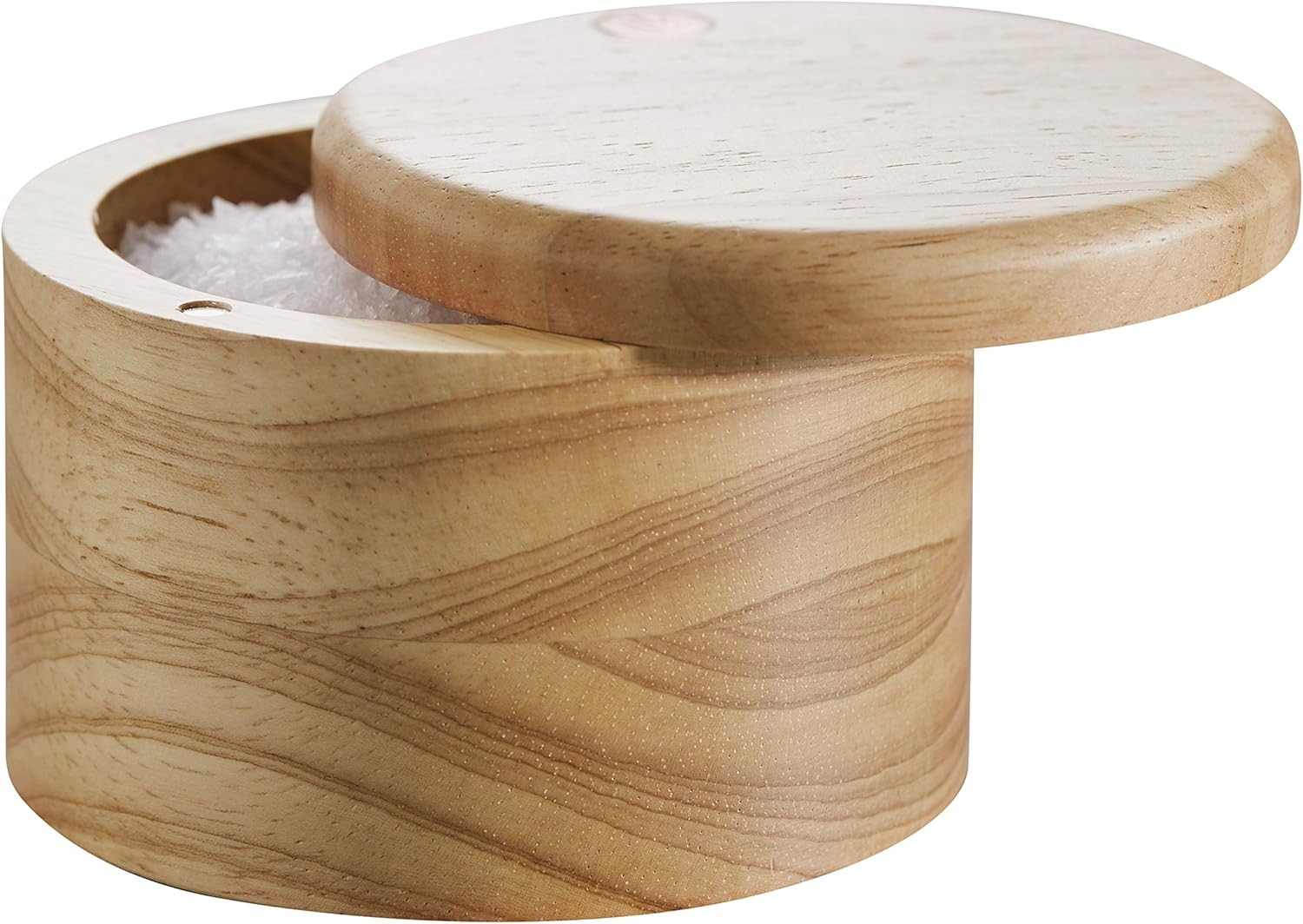 Ayesha Curry Pantryware Parawood Salt Cellar With Lid / Parawood Salt Box With Lid - 4 Inch, Brow... | Amazon (US)