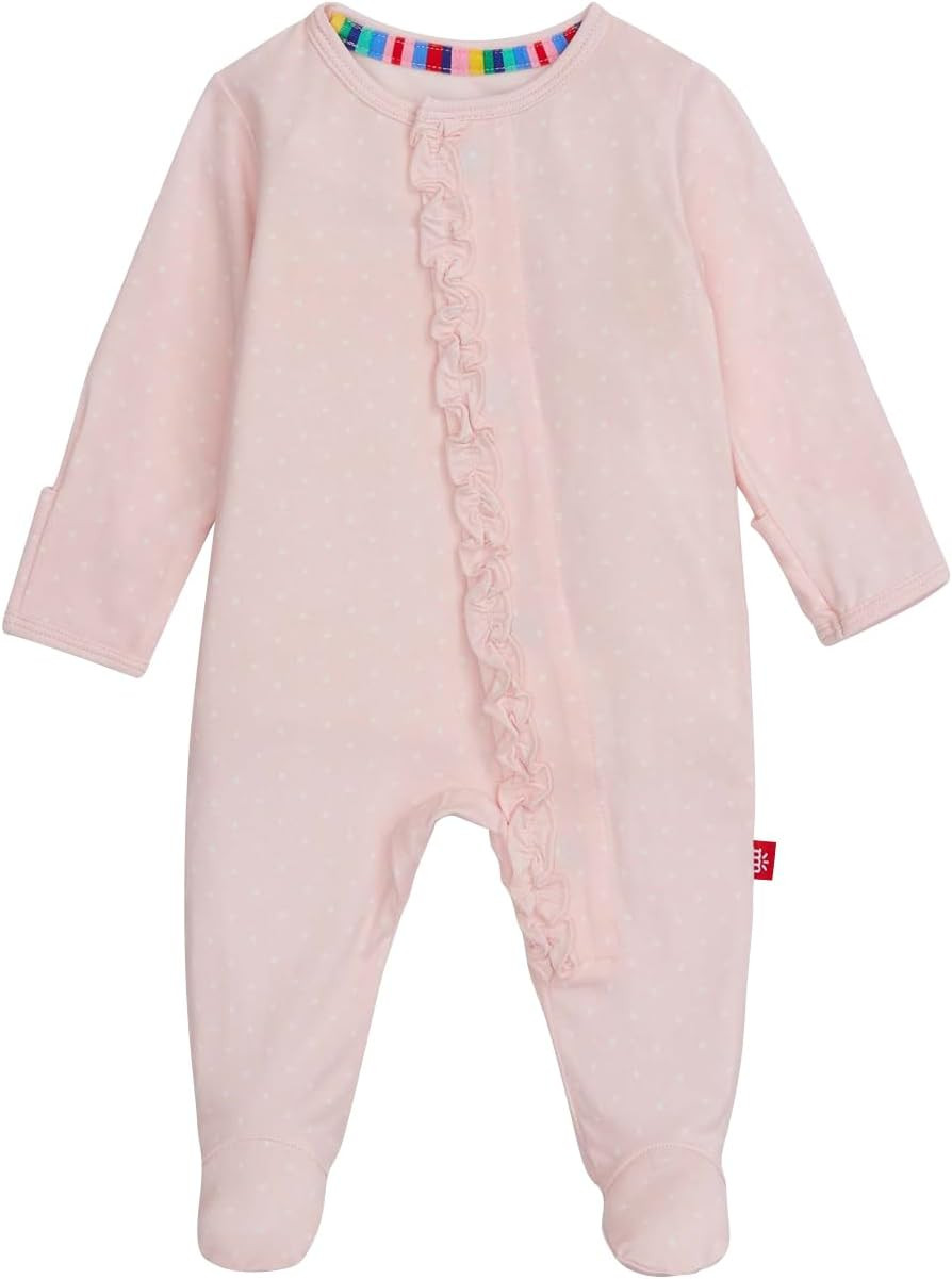 Magnetic Me Girls Modal Magnetic Baby Footie Pajamas | Amazon (US)