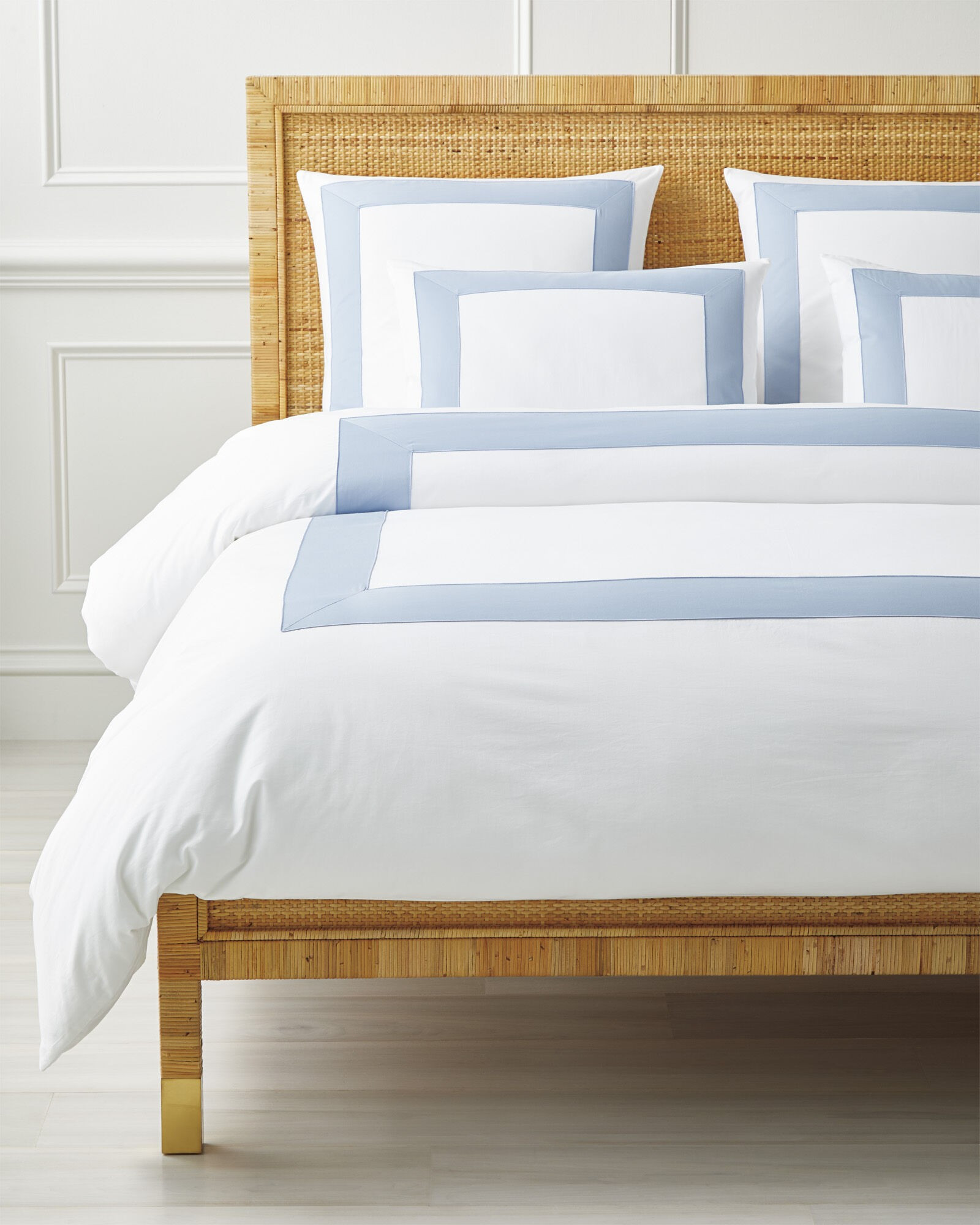 Beach Club Border Duvet Cover | Serena and Lily