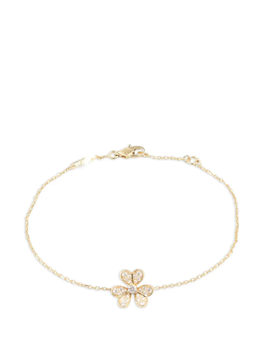Van Cleef & Arpels Pre-Owned 2010s mini Frivole diamond bracelet - Gold | Farfetch Global