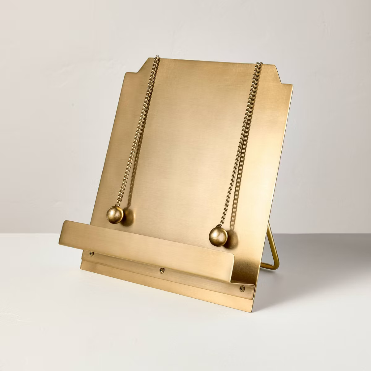 Brass Cookbook Holder with Weighted Chains - Hearth & Hand™ with Magnolia | Target