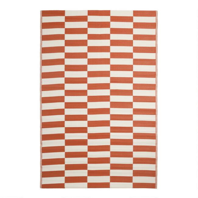 Rio Terracotta Tile Reversible Indoor Outdoor Floor Mat | World Market