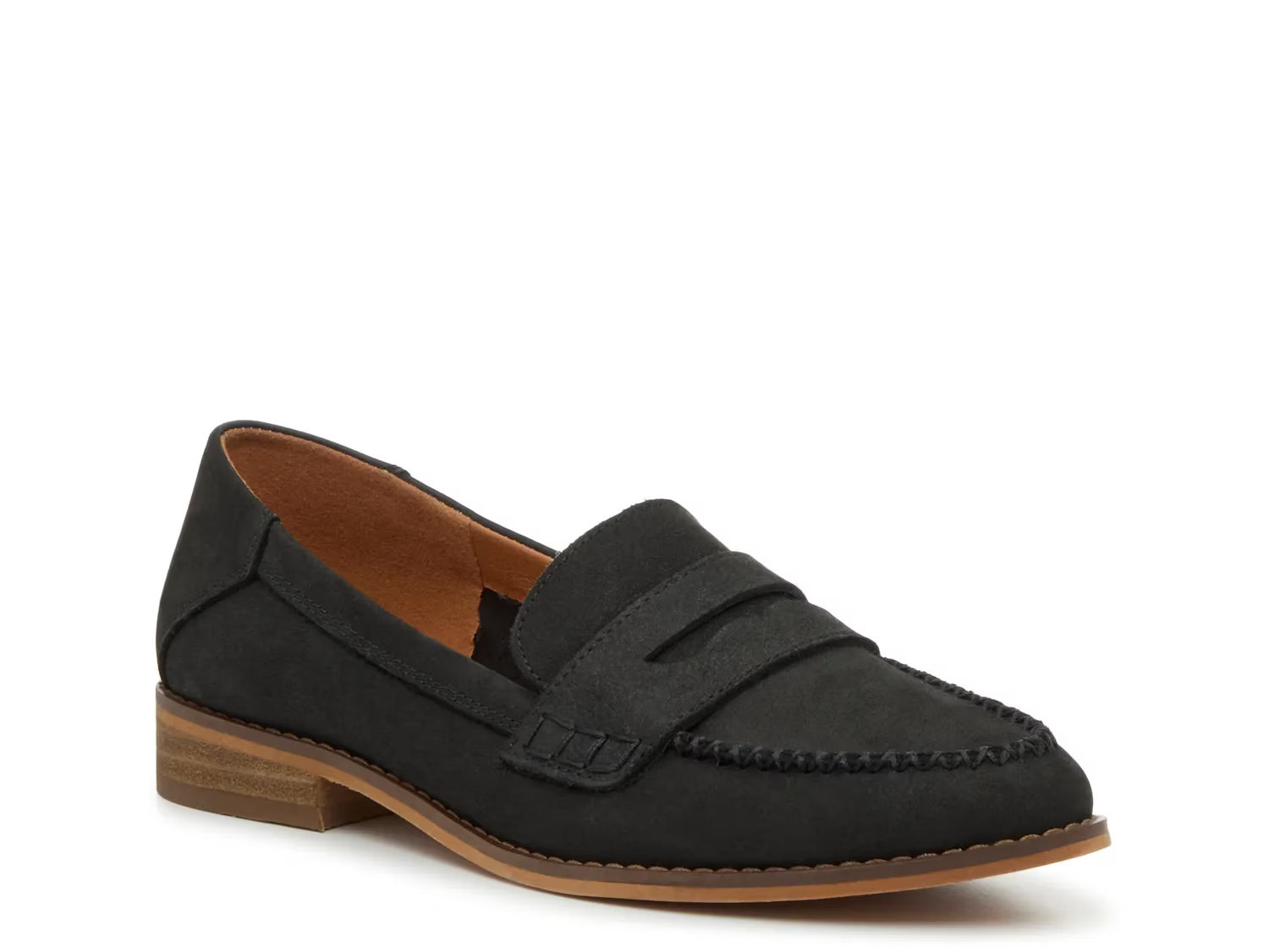 Lucky Brand Eryka Loafer | Women's | Black Suede | Size 7.5 | Flats | Loafers | DSW