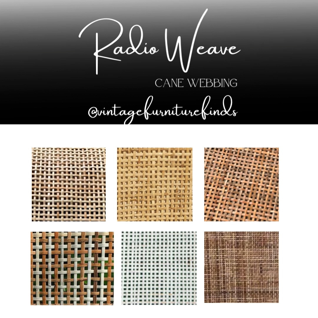 Radio Weave Cane webbing. 
Be sure to like & save this post. Please Follow my other social media page for more Furniture Flips & Tips. 🖤
IG: @vintagefurniturefinds 
FB: vintagefurniturefinds7 
TikTok: @vintagefurniturefinds 
YouTube:
@vintagefurniturefinds 
Pinterest: Vintage Furniture Finds 




#LTKunder100 #LTKhome #LTKunder50