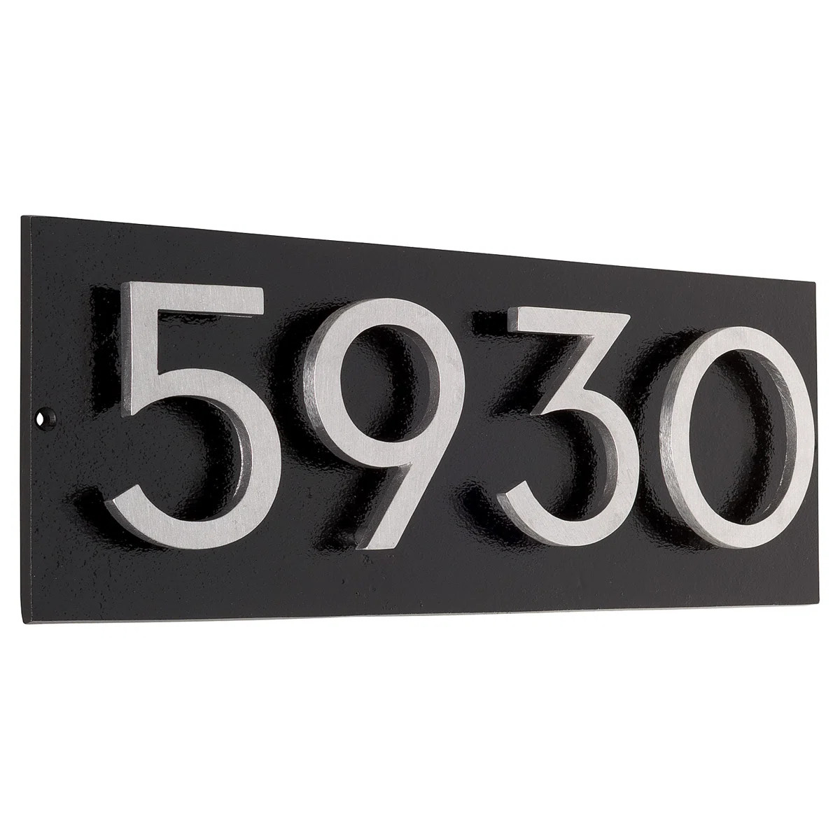 Floating Modern 4" Number Horizontal Address Plaque (4 Digits) | Wayfair North America