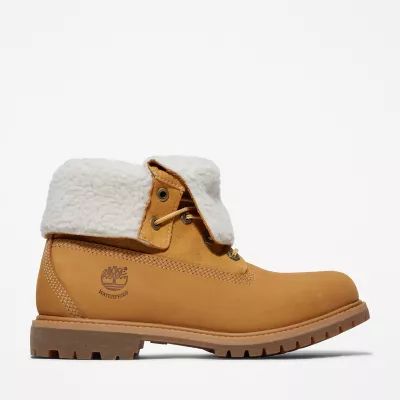 Timberland® Authentic Fold-over Boot for Women in Yellow | Timberland (UK)