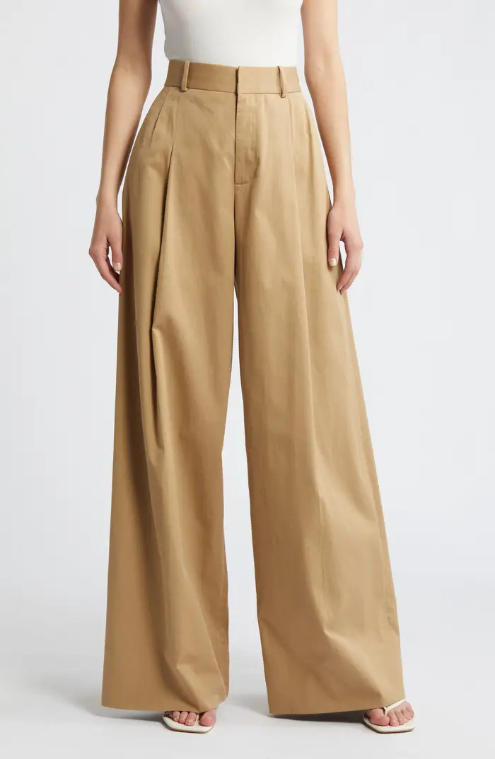 Pleated Wide Leg Trousers | Nordstrom Rack