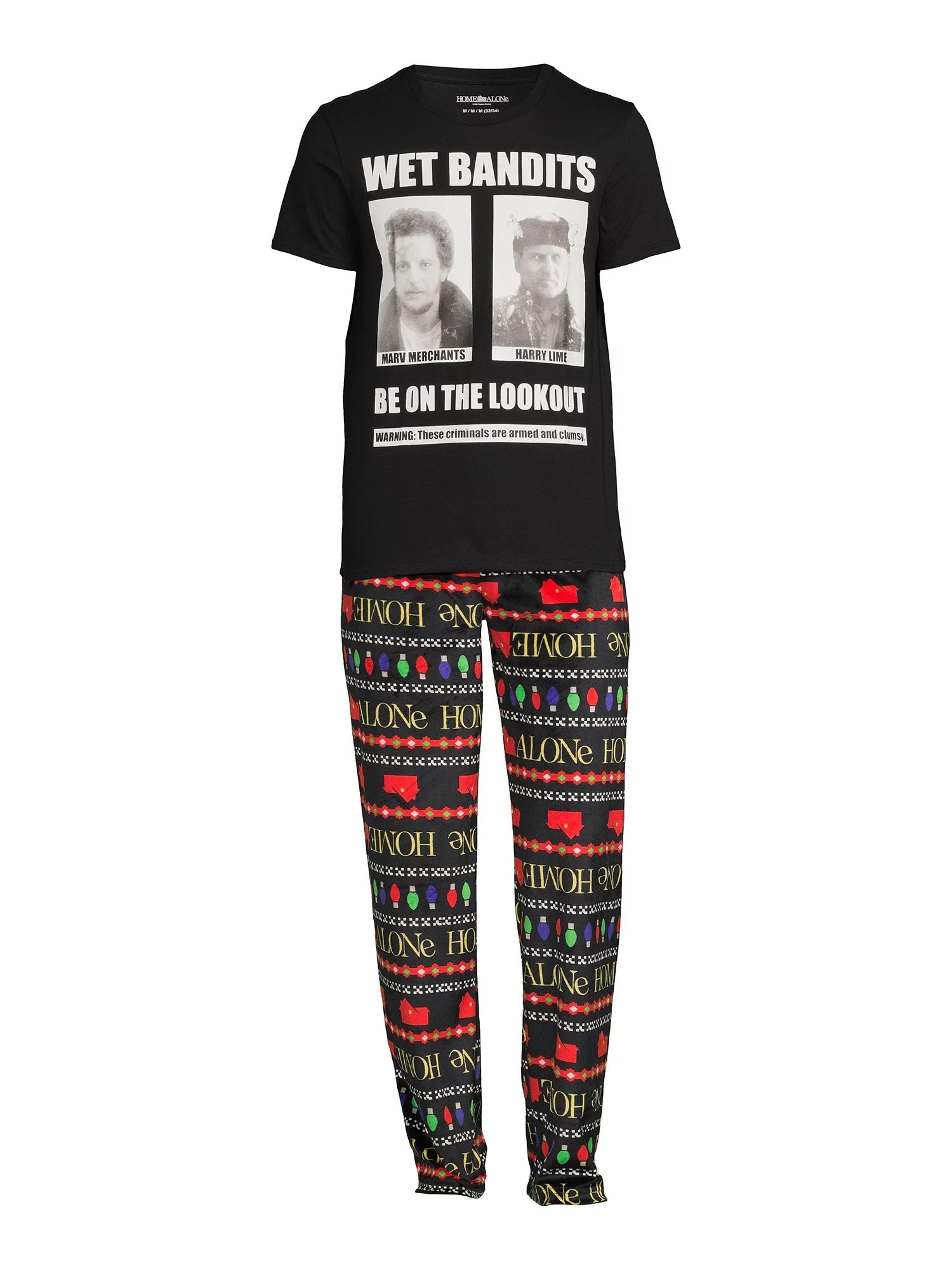 Home Alone Men's Wet Bandits Graphic Tee and Pants Sleepwear Set, Sizes S-2X - Walmart.com | Walmart (US)