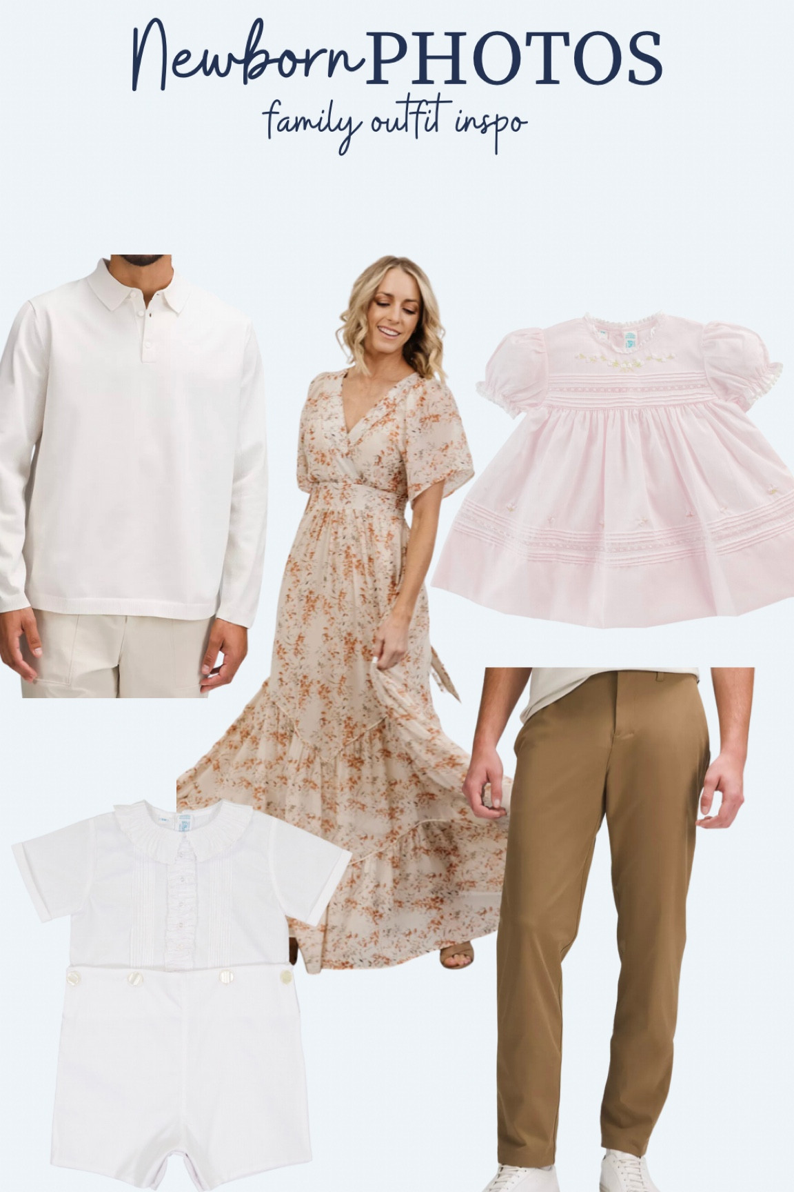 The perfect dress for newborn family photos! 

#LTKfamily #LTKmens #LTKbaby