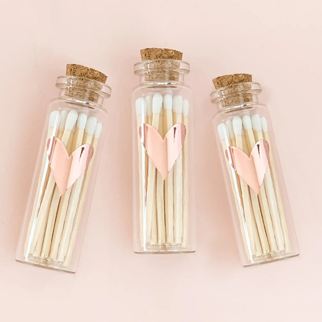 Wedding Matches Heart Match Bottles Wedding Favors Matches - Etsy | Etsy (US)