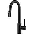 Black Kitchen Faucet, Kitchen Faucets with Pull Down Sprayer, KINFAUCETS Single Handle Pull Out K... | Amazon (US)