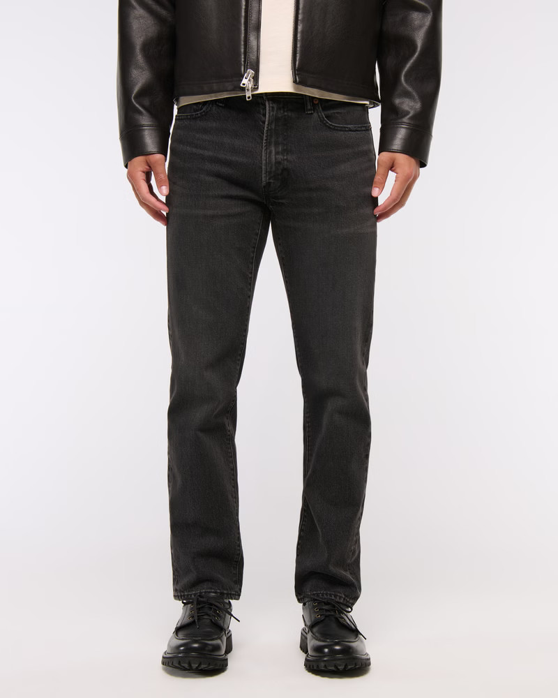 Men's 90s Straight Jeans | Men's Bottoms | Abercrombie.com | Abercrombie & Fitch (US)