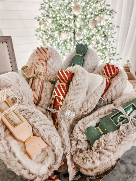 Love these $8 cozy faux fur slipper socks from Target paired with a small hand cream to gift as favors for any holiday party you’re hosting!

Holiday scented Hand cream, soft faux fur slipper socks from Target. 

#LTKGiftGuide #LTKSeasonal #LTKHoliday