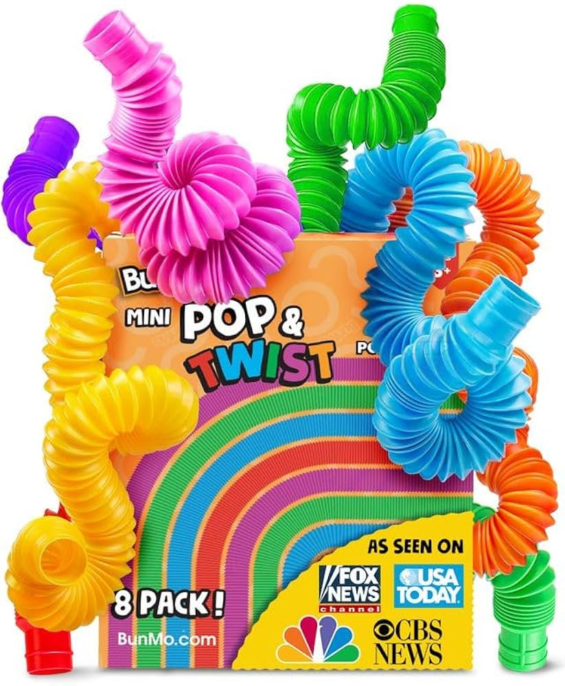 BUNMO Easter Basket Essentials - Pop Tubes - Sensory Toys - Toddler Toys - Imaginative Play & Enc... | Amazon (US)