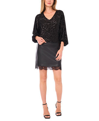 Women's V-Neck Raglan Top | Macy's