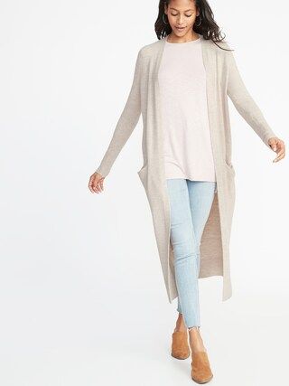 Soft-Brushed Super-Long Open-Front Duster for Women | Old Navy US