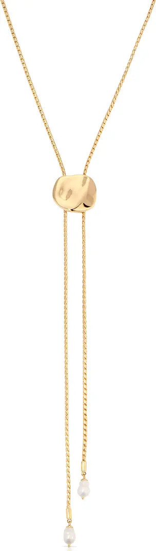 Liquit Luxe Faux Pearl Bolo Necklace | Nordstrom