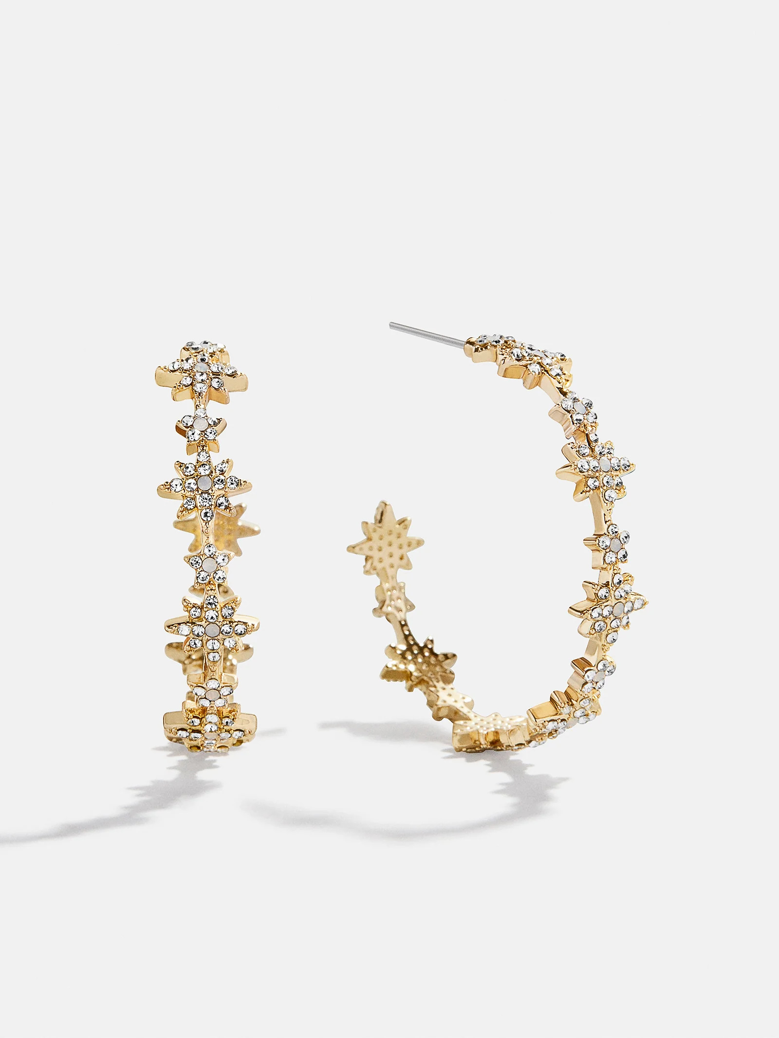 Venus Celestial Hoop Earrings - Gold/Pavé | BaubleBar