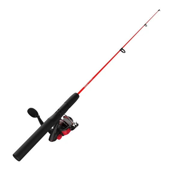 Zebco Dock Demon Spinning Reel and Fishing Rod Combo, 30-Inch Rod 1-Piece, Red | Walmart (US)