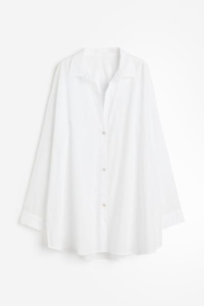 Camisa playera en popelina de algodón | H&M (FR, IT, ES, PT, BE)