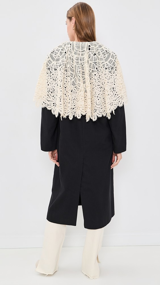 Alina Lace Oversized Long Coat | Shopbop