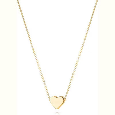 SmallRig Gold Silver Heart Pendant Necklace Dainty Choker Love Jewelry for Women Tiny Heart Necklace-Gold | Target