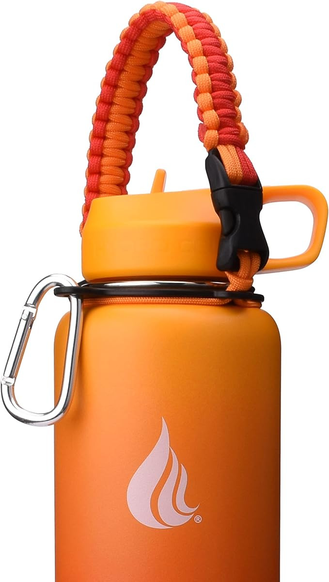 HYDRO CELL Wide Mouth Paracord Handle - Strap Carrier with Safety Ring and Carabiner. Compatible ... | Amazon (US)