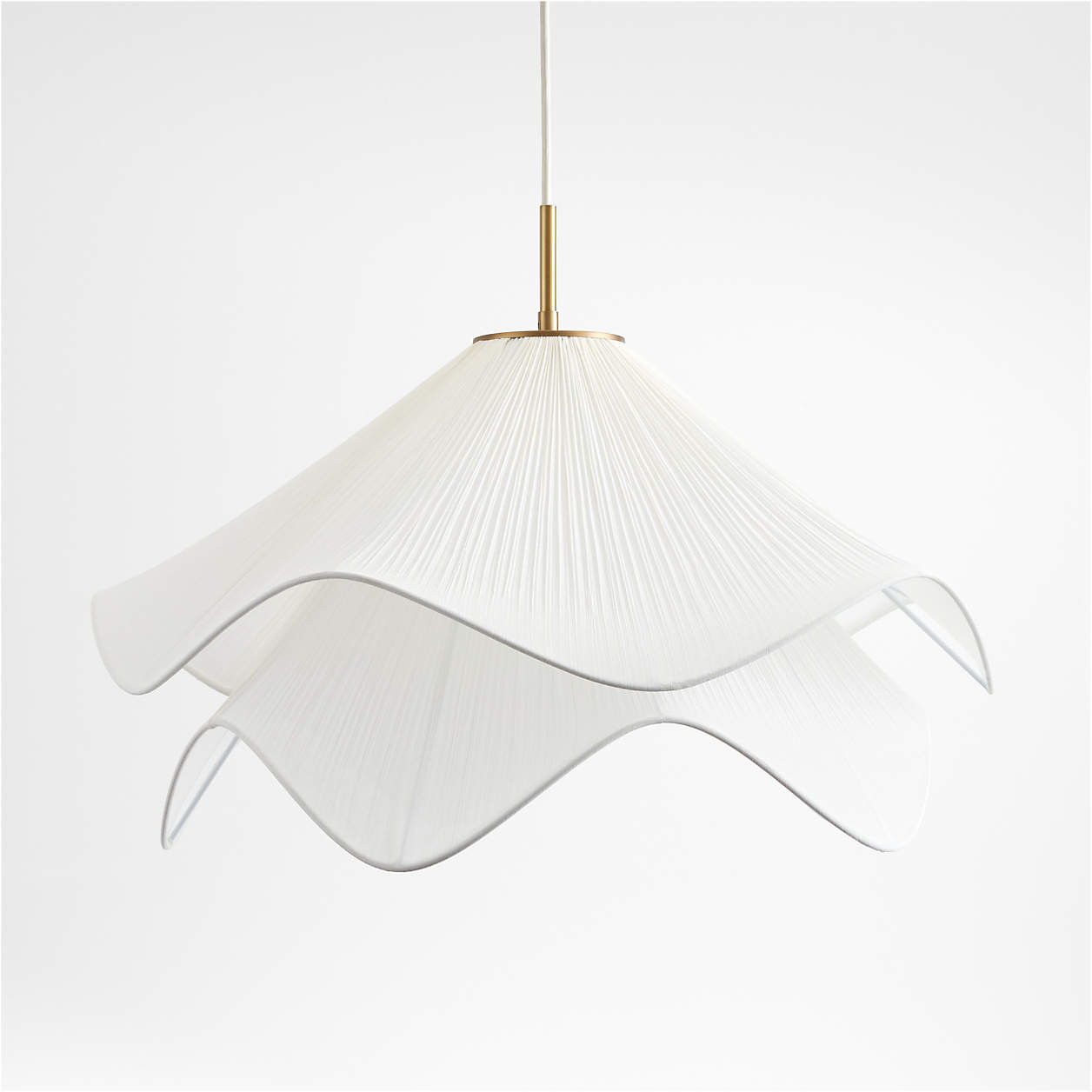 Lia Pendant Light with Shade 30" + Reviews | Crate & Barrel | Crate & Barrel