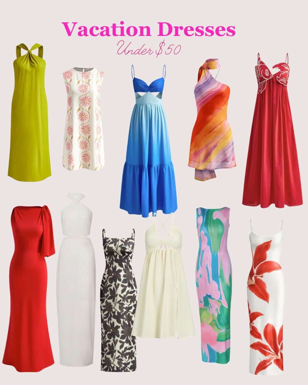 Vacation-ready vibes on a budget! Discover resort wear under $50 that keeps your look fresh and stylish without the splurge. From breezy dresses to chic cover-ups, get your getaway glow on for less. 🌴✨ 

#AffordableStyle #ResortWear #LTKResort  

 #LTKFashionMonth #LTKcanada #LTKtravel