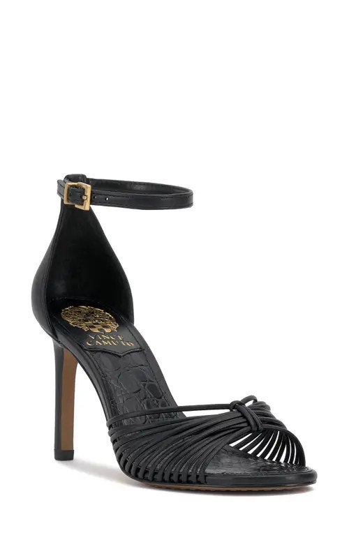 Vince Camuto Blaine Ankle Strap Sandal in Black at Nordstrom, Size 5.5 | Nordstrom