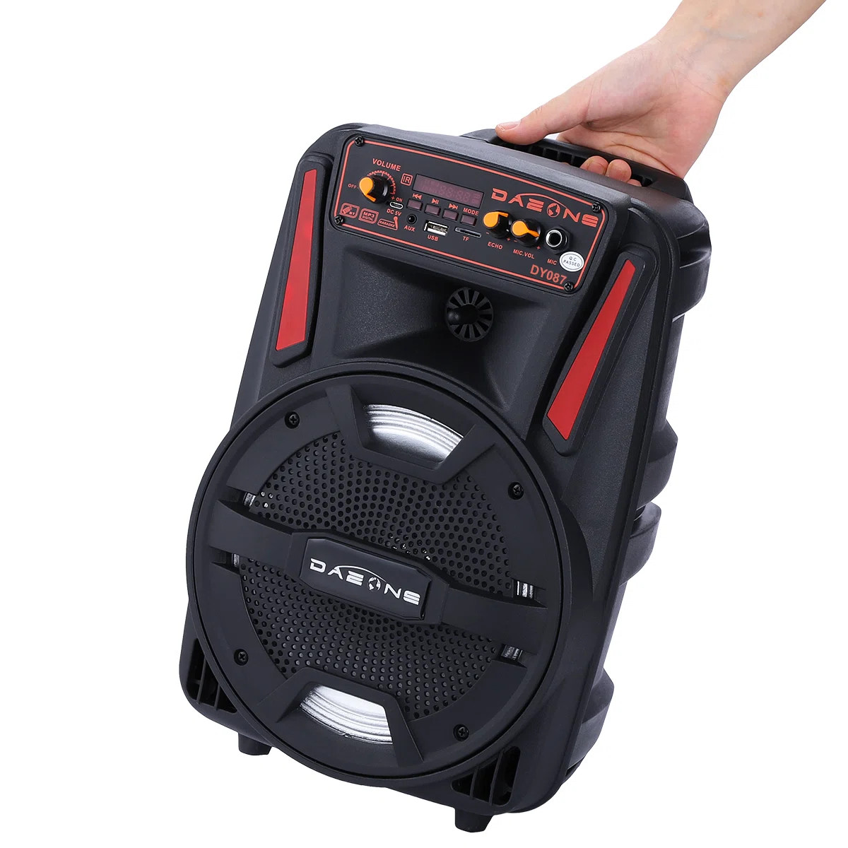 8" 1000W Portable Wireless Bluetooth Speaker Battery Powered Karaoke Wired Microphone Remote Cont... | Wayfair North America