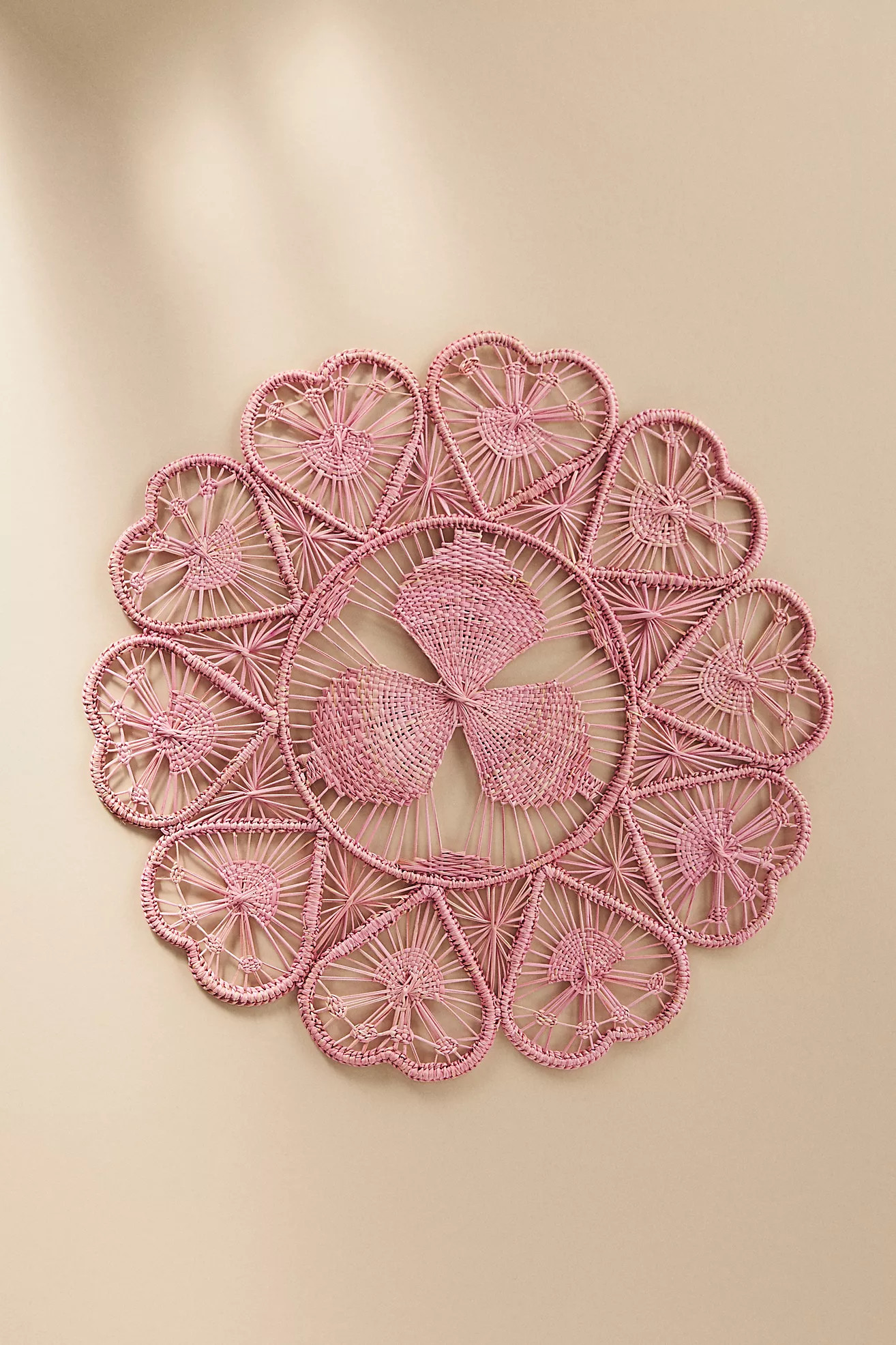 Klatso Handwoven Heart Placemat | Anthropologie (US)