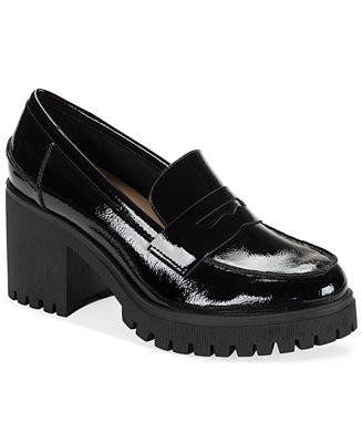 Women's Presscott Round Toe Heeled Loafers, Macy's Exclusive | Macy's