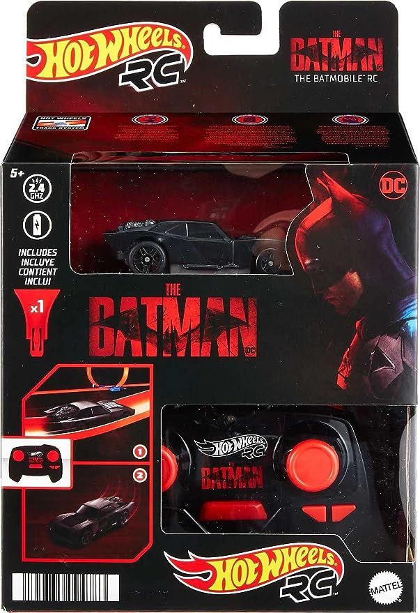 Amazon.com: Hot Wheels RC 1:64 Scale the Batman Batmobile, Remote-Controlled Vehicle from the Mov... | Amazon (US)