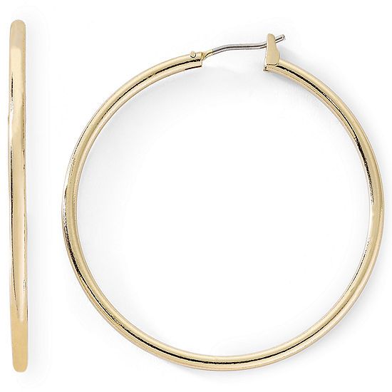 Monet® Gold-Tone Thin Large Hoop Earrings | JCPenney