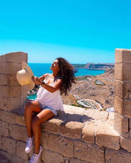 What I wore on my hike to the Acropolis of Lindos in Rhodes Greece! So easy, and breathable ✨🏛️✨ @freepeople #freepeople 

#LTKSeasonal #LTKstyletip #LTKtravel