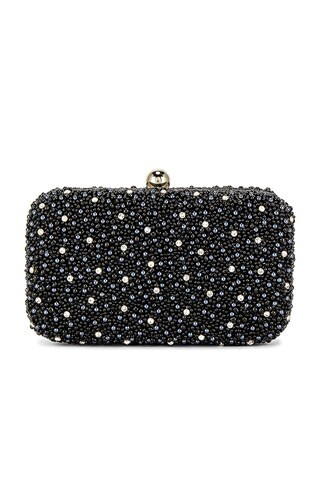 From St Xavier Mini Pearl Box Clutch in Black from Revolve.com | Revolve Clothing (Global)