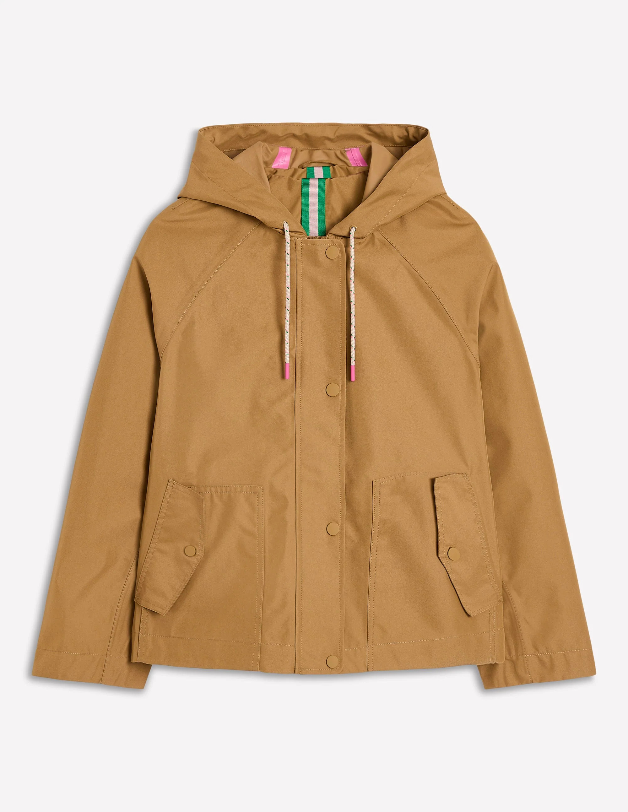 Cropped Rain Mac-Hazelnut Brown | Boden (US)