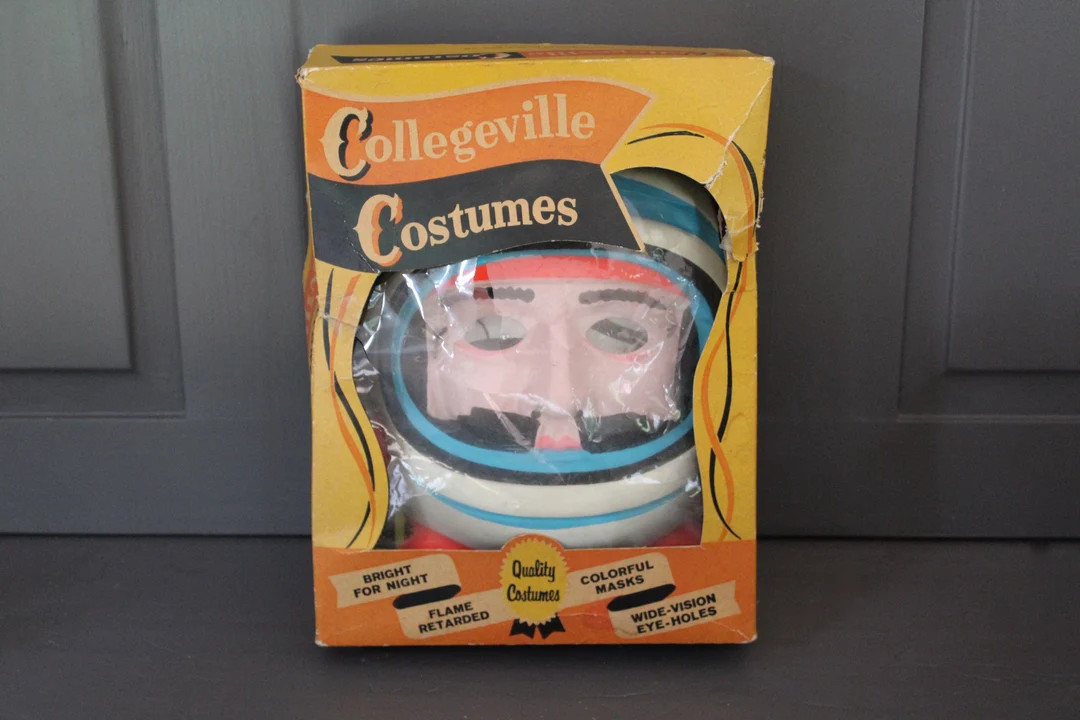 Vintage Halloween Costume Collegeville Costumes Astronaut Vintage Halloween Medium 8-10 Child Wit... | Etsy (US)