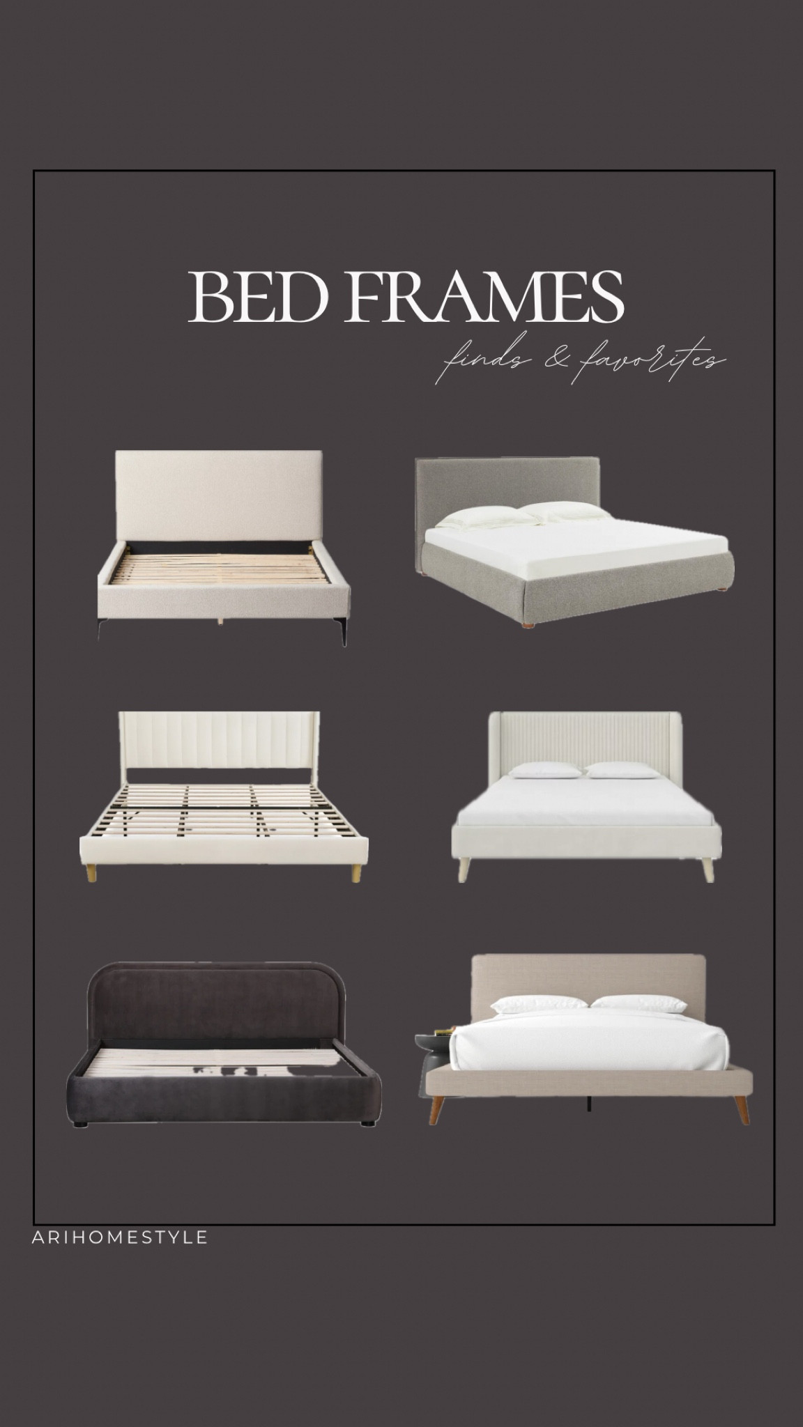 Upholstered bed frames that I’m loving! 

I have the bottom right in our bedroom and I love it! 

Wayfair, Walmart, bed frames 

#LTKCyberWeek #LTKhome #LTKstyletip